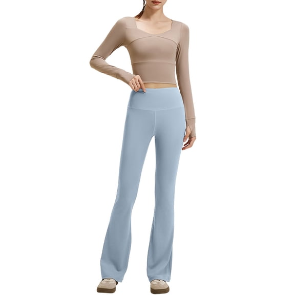 Uobin Women 2 Pieces Yoga Set High Elasticity Slim Fit Seamless Workout Outfit For With High Waist For Running Gym Fitness And Sports Activities