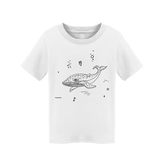 Whale Mammal Design T-Shirt Toddler -Image by Shutterstock,  2 Toddler