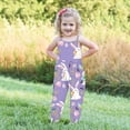 thumbnail image 5 of Rciityk Easter Toddler Girls Halters Backless Romper Kid Jumpsuit Pants Ones Piece Bunny Eggs Printing Sleeveless Strap Playsuit with Pocket - 4-5 Year, 5 of 7