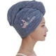 thumbnail image 2 of H Towel Wrap, Absorbent Thick Double Layer Twist Turban Rapid H Towel Caps With 2 Buttons For, 2 of 5