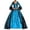 Sky Blue, variant on Renaissance Women, Lace Dress for Women, Irish Renaissance Dress for Halloween Retro Gown