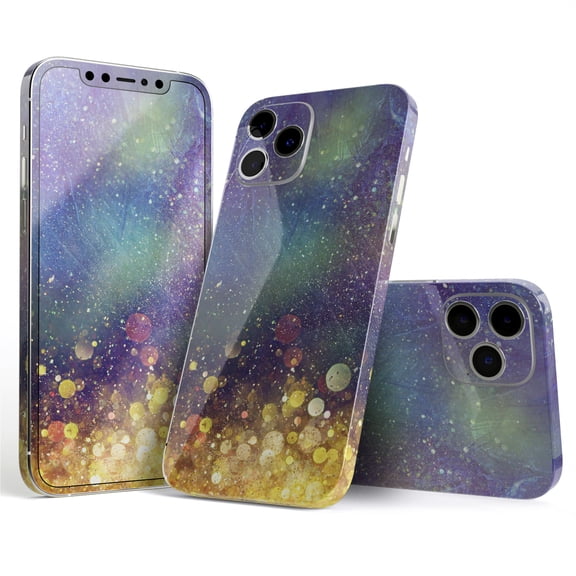 DesignSkinz Unfocused MultiColor Gold Sparkle Full-Body Skin Decal Wrap Cover for iPhone 16