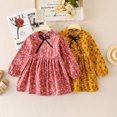 thumbnail image 6 of KYAIGUO Kids Toddler Casual Dresses for Girls Spring Sundress Floral Cotton Dress 1-12T Baby Long Sleeve Tunic Princess Dress, 6 of 9