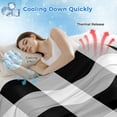 thumbnail image 3 of Black White Plaid Cooling Blanket,Lightweight Breathable Summer Throw Blanket with Double Sided Cold Effect,Spring Farmhouse Buffalo Checkered Picnic Blankets Bed Sheet for Hot Sleepers 40"x60", 3 of 8