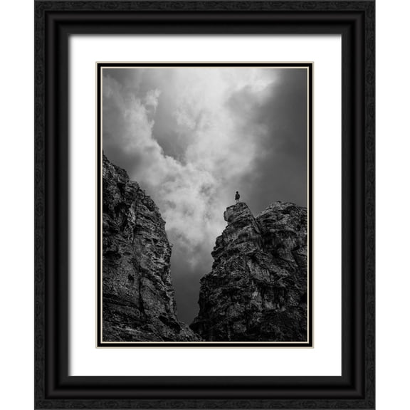 Noori, Saba 12x14 Black Ornate Wood Framed with Double Matting Museum Art Print Titled - Endless Way