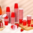 thumbnail image 1 of 150 Pcs Verres à Shot en Plastique 2oz, Gobelets Jetables Rouges, Mini Gobelets en Plastique pour Dégustation, Échantillons, Whisky, Vodka, Petits Gobelets pour Noël, Mariages, Anniversaire, 1 of 6