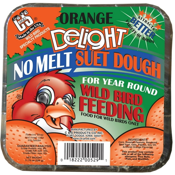 C&S Products Orange Delight, 11.75 oz, Wild Bird Suet