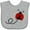 AC-Heather Grey, variant on Inktastic Cute Red Ladybug Boys or Girls Baby Bib
