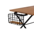 thumbnail image 5 of Baxton Studio Table Basse Basse Marron Naturel et Noir avec Panier, 5 of 5