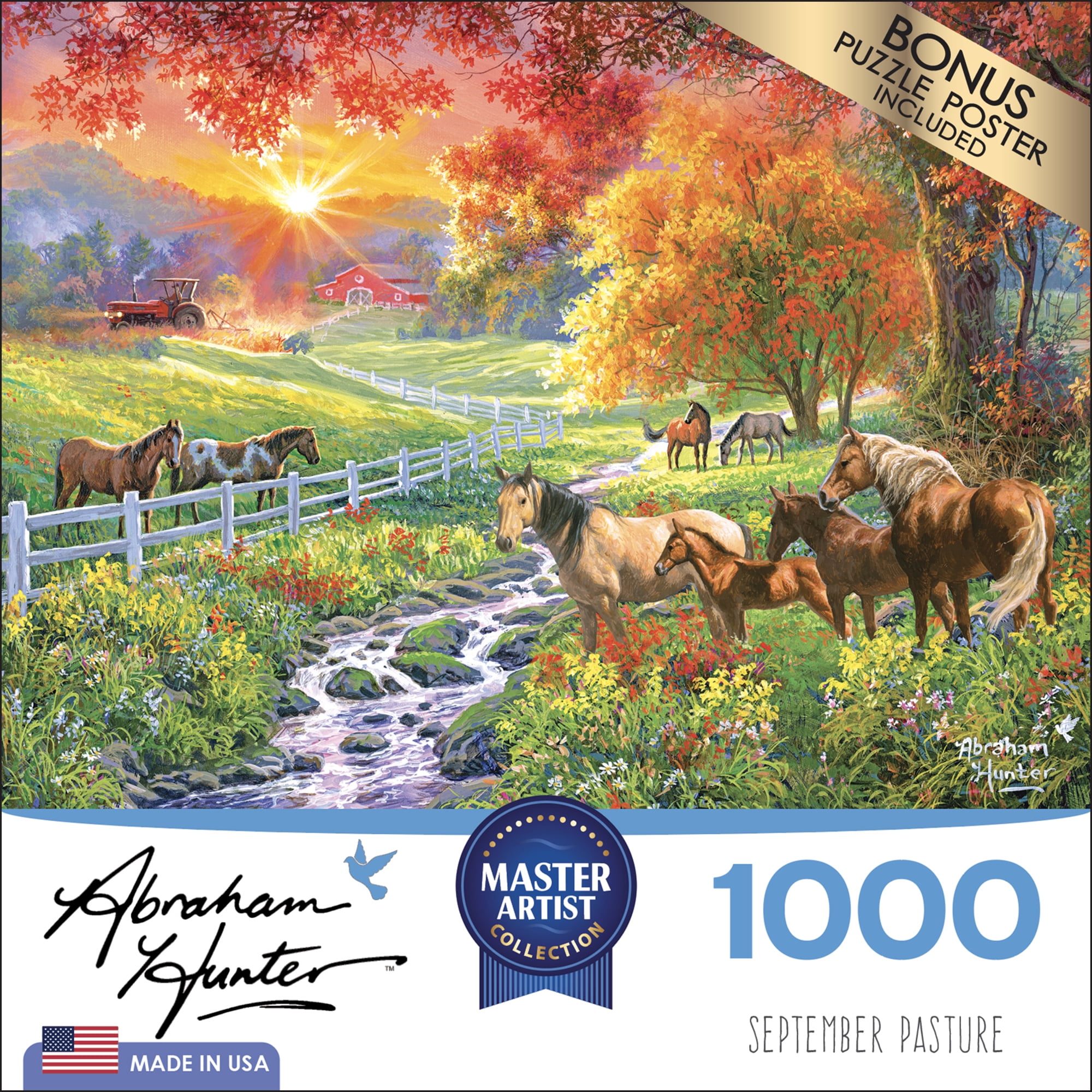 ABRAHAM HUNTER 1000 PC Puzzle September Pasture