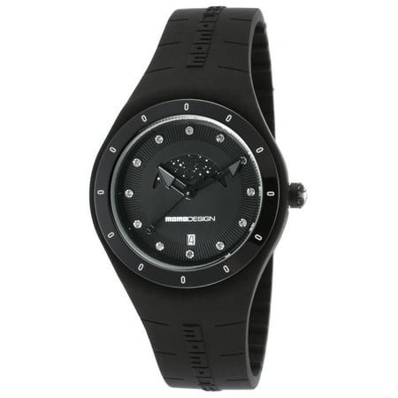 Momo Design Md3006-Fl-Bk11 Women's Mirage Black Silicone And Dial Watch