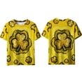 thumbnail image 6 of St Patricks Day Shirts for Men Clover Graphic T Shirt Round Neck Short Sleeve Blouse Novelty Funny Print T Shirts Summer Basic Tops, 6 of 8