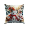 thumbnail image 2 of Horivan 1 Packs Christmas Pillow Covers 17x17 Inch Soft Flannel Holiday Decor for Couch Sofa Bedroom Festive Home Accents Living Room Throw Pillow Cases, 2 of 6