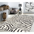 thumbnail image 5 of Pasargad Home Edgy 9' x 12' Hand-Tufted Silk and Wool Ivory/Black Rug, For Indoor Space and all Age of Group, 5 of 5