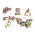 thumbnail image 1 of Bird Shredding Toys, 5Pcs Relieve Anxiety Bird Shredder Paper Toys Easy Installation Safe  For Parakeets, 1 of 8