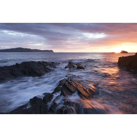 Atlantic Coastline Memories Sunset overlooking Horn Head and the on the beautiful Irish coastline part of Irelands Wild Atlantic Way County Donegal Ireland Poster Print by Peter McCabe Design Pics ()