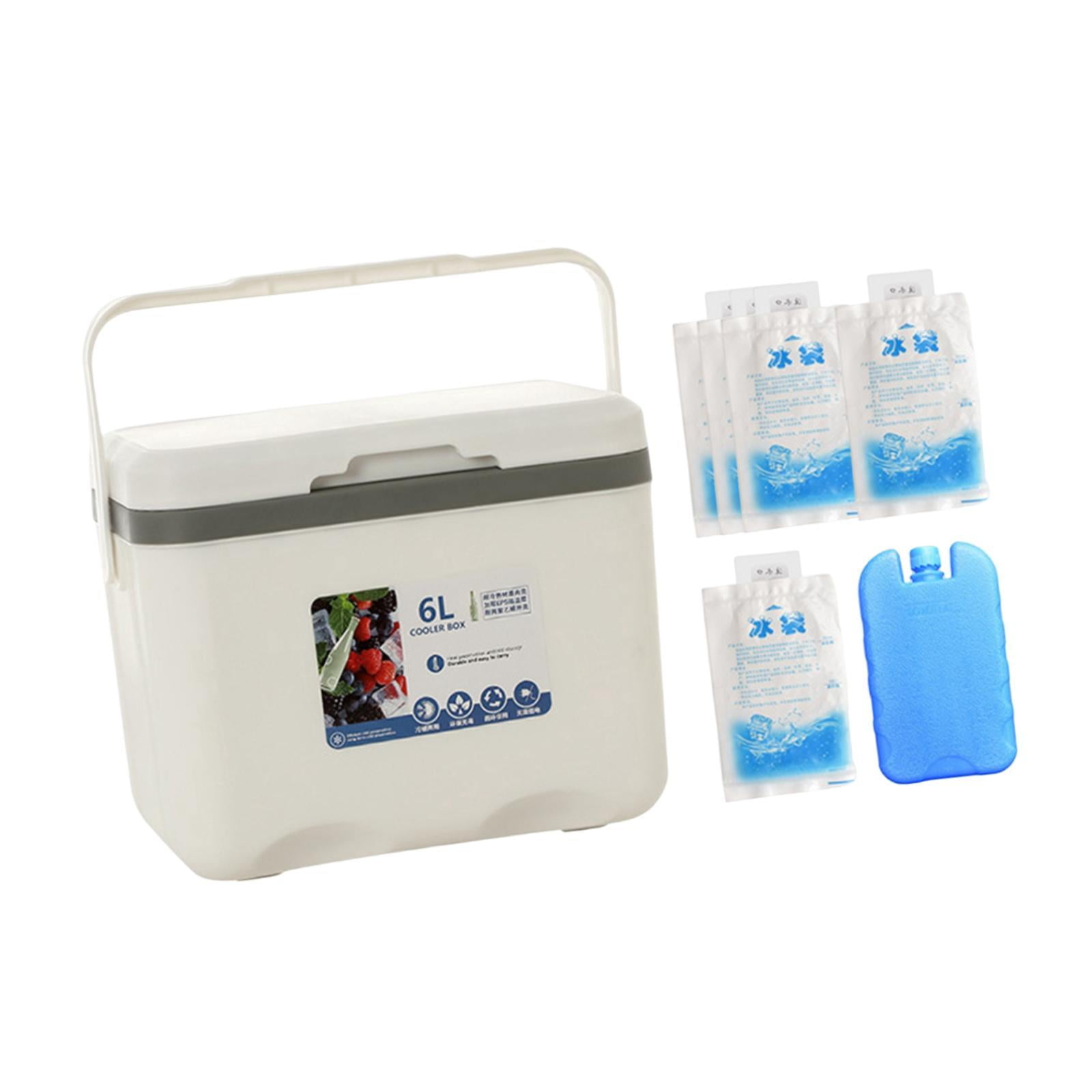 GARENDE Camp with Ice Pack Personal Cold Case for Hiking Fishing Barbecue White