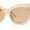 Beige - Brown, variant on Womens Mod Cat Eye Thick Plastic Fashion Sunglasses Tortoise Smoke