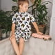 thumbnail image 4 of Balery Bulldog Sunglasses Face Conjunto de Pijama Infantil de Manga Corta con Estampado – Ropa de Dormir de Algodón Suave-Medium, 4 of 6