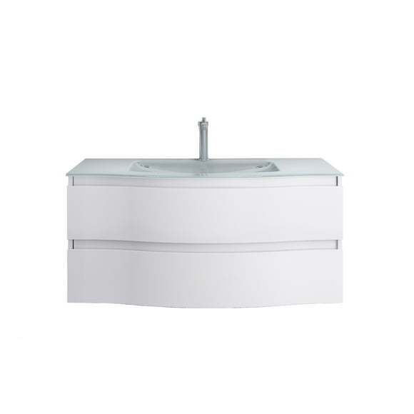 SERA Wave Bathroom Vanity White