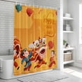 thumbnail image 6 of Happy New Year Bathroom Shower Curtains with 12 Hooks Waterproof Shower Curtain for Stalls and Bathtubs Spring Festival Red Yellow Dragon Dance Decorative Bathroom Privacy Curtain 36x78 Inches, 6 of 9