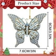 thumbnail image 3 of DefiDgd Christmas Butterfly Stained Acrylic Ornament,Hanging Ornaments for Christmas Tree,Christmas Ornaments Xmas Decorations(E), 3 of 4