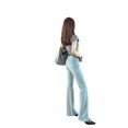 thumbnail image 4 of light blue Micro-blared Jeans High Waist Slim-fit  Summer New Stretch Slim-fit Micro-flared Trousers, 4 of 4