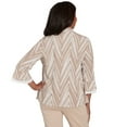 thumbnail image 2 of Alfred Dunner Womens Exploded Chevron Two In One Top With Necklace, 2 of 4