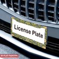 thumbnail image 4 of 1Pack License Plate Frames with Vintage Floral Pattern Includes Screws & Caps Full Accessories Included Size 6.3x12.2inch(16x31cm), 4 of 8