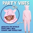 thumbnail image 2 of ¡Onesie Funziez! Disfraz ajustado de cerdo rosa, 2 of 5