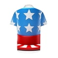 thumbnail image 5 of American Flag Shirts for Men Patriotic Shirt Mens Red White and Blue Shirt Mens Fourth of July Shirt Memorial Day Shirts Men Printed Hort Sleeve Turndown Collar Blouse, 5 of 5