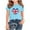 Blue, variant on T-Shirts for Boys & Girls, UK Flag Print Short Sleeve Tee, Casual Loose Fit Pullover Graphic Tees for Kids 9-10 Years