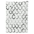 thumbnail image 3 of Ambesonne Grungy Tablecloth Rectangular Table Cover, Circle Brush Stroke, 60"x90", Black White, 3 of 4