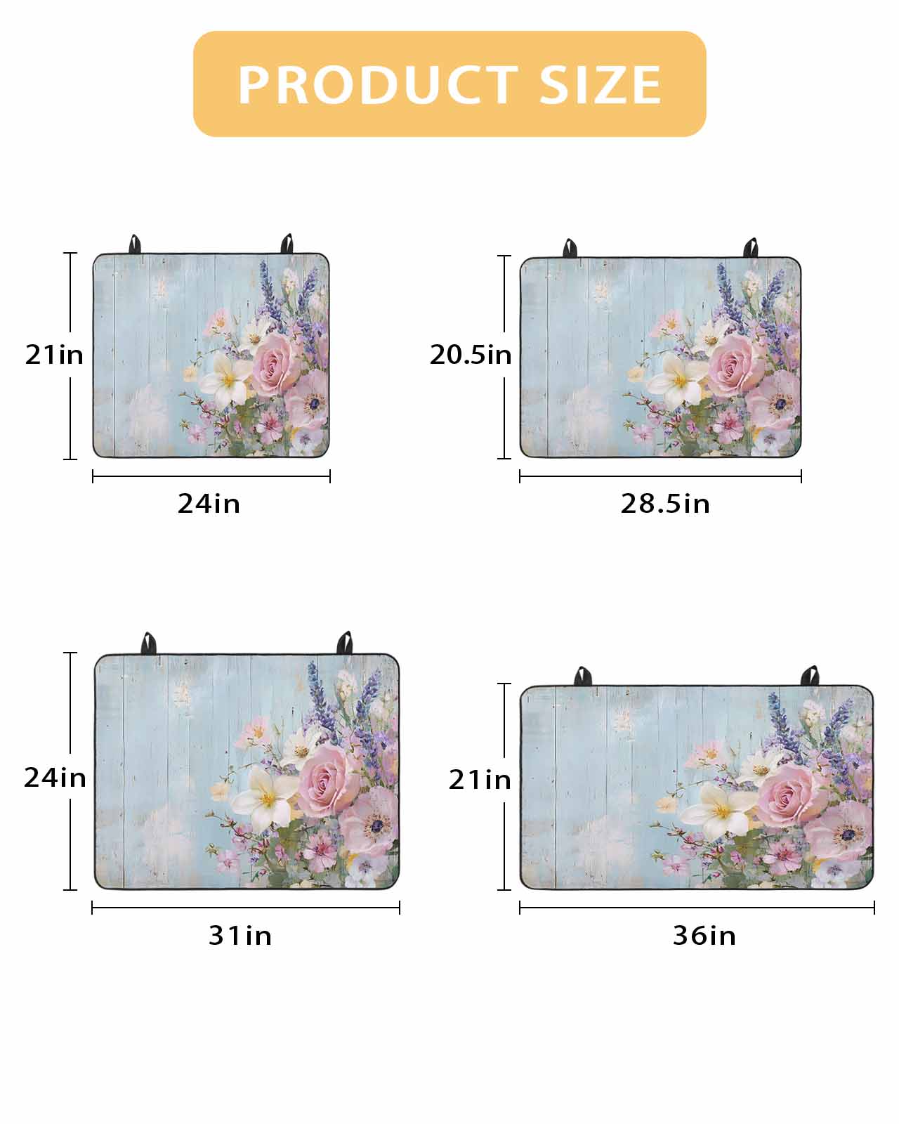nqOlkjepod Large Induction Cooktop Protector Mat 28.5"x20.5", Spring Pink Flower Stove Top Covers for Electric Stove, Lavender Botanical Blue Wood Board Stove Burner Cover Mats Stove Cover