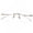 Gold/Silver, variant on SharkTRUE Women's Photochromic Anti-Blue Light Rimless Glasses, Metal Frame, Gold Silver, Grey Tint, 1 Pair