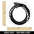 thumbnail image 2 of Ouroboros Serpent Snake Eating Tail Ring Circle Self-Inking Rubber Stamp Ink Stamper - Green Ink - Medium 1 Inch, 2 of 7