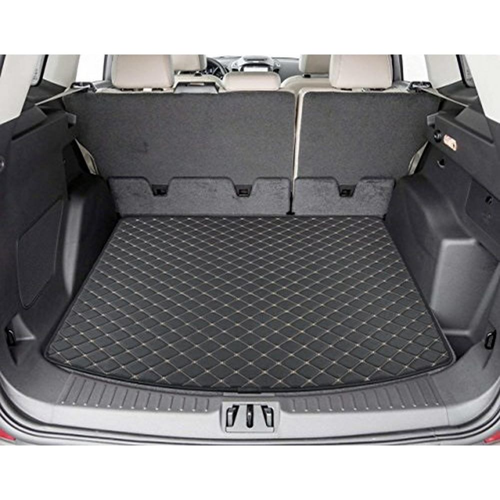 motor trend pm403 leatherette trunk mat cargo liner custom exact fit
