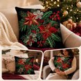 thumbnail image 7 of Zznnkj Christmas Throw Pillow Covers, 18 x 18 Inch, Soft Comfortable Linen Pillowcases for Sofa Bedroom Couch Winter Holiday Party Home Decor, 7 of 7