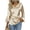 Khaki, variant on Women Satin Tops Long Bell Sleeve Soft Dressy T Shirts Cowl Neck Comfortable Blouse Fashion Party Club Clothes
