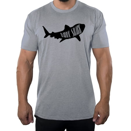 Daddy Shark T-shirt, Pop Culture T-shirts, Fathers Day T-shirts - Heather Grey MH200DAD S17 S