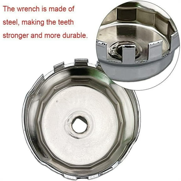 64mm 14 Flute Steel Oil Filter Cap Wrench Socket Remover Tool For Toyota Lexus
