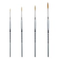 thumbnail image 1 of ZEM Brush Golden Taklon Rounds Brush Set Sizes 2, 4, 6, 8, 1 of 4