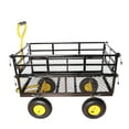 thumbnail image 6 of DUOSONG Wagon Cart Garden Cart Trucks Make It Easier To Transport Firewood Yellow+Black Black Metal Garden & Outdoor Garden Supplies Garden Carts, 6 of 21