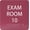 Burgandy, variant on ADA CENTRAL SIGNS - 6" X6" Exam Room 10 Sign - ADA Compliant Tactile Graphics Grade 2 Braille Text Acrylic Wall Signs - Educational Institution Directional Assistance Test Center Door Sign for Schools