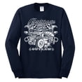 thumbnail image 2 of Wild Bobby, Greaser Outlaw Hot Rod Gambling Mechanic Pop Culture Mens Long Sleeve Shirt, Navy, 3XL, 2 of 3