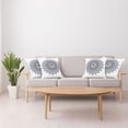 thumbnail image 4 of Ambesonne White Throw Pillow Cover 4 Pack, Vintage Tribal Mandala, 20", Grey, 4 of 7
