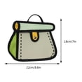 thumbnail image 4 of 635 Animación Dibujos Animados 2D Bolso Pequeño Bidimensional Bolso Pastel Bolso Cruzado Un Hombro Lindo Bolso Cómico Graffiti (verde) Verde, 4 of 9