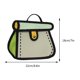 thumbnail image 2 of Bolso bandolera Bolsos de lona de estilo 3D Bolso de pastel con correa ajustable Bolso de cartera informal con dibujo en 2D, 2 of 8