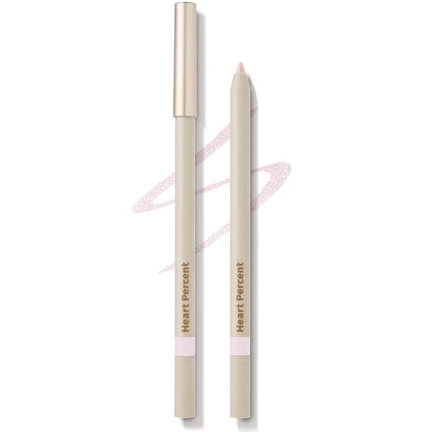 Heart Percent Dote On Mood Gel Delineador de ojos Lápiz de larga duración, resistente al agua, a prueba de manchas, suave, retráctil, lápiz delineador de ojos con sacapuntas incorporado (09. Glim Pink