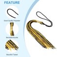 thumbnail image 3 of Unique Bargains Tassel Graduation, Graduation Cap Tassel for Graduation Cap Decorate Tassel Charm, Black Golden 2Pack, 3 of 5